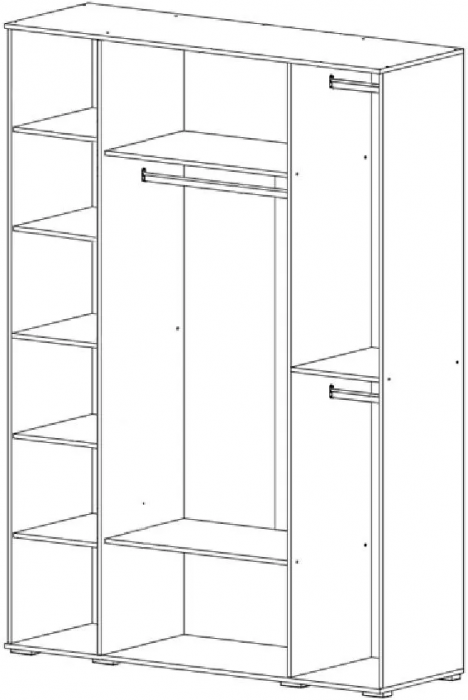 Норд Шкаф 4-х створчатый 1600 Дуб Крафт