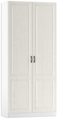 Ливерпуль Шкаф для одежды, цвет ясень ваниль/белый, ШхГхВ 100х41,4х220,3 см., подходит карниз 1000 #1650021