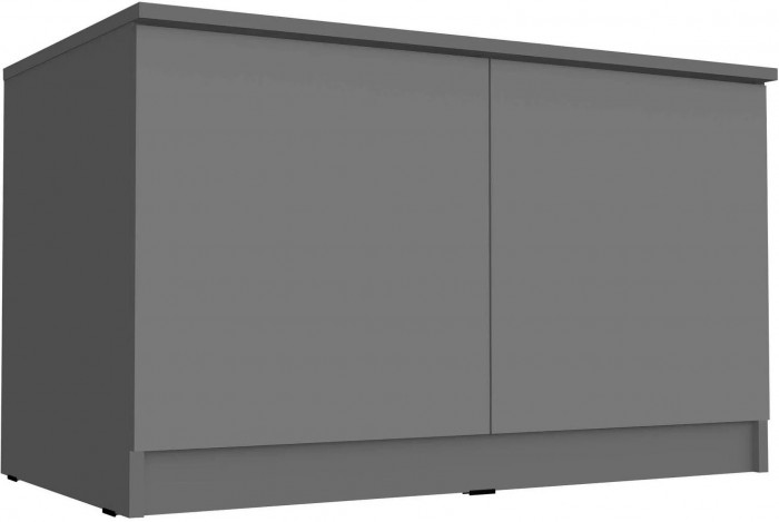 Челси Антресоль-тумба универсальная (Белый глянец, Дуб Сонома)