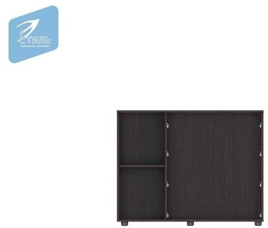 Вега К-02 Комод 4 ящика+1 створка венге/дуб молочный