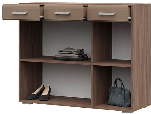 Вегас Комод 1200*985*446 шимо темн/кофе с молоком