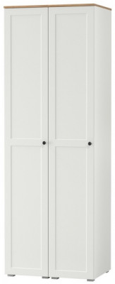 Остин 13.225 Шкаф-пенал 2 шт., белый шагрень/дуб крафт золотой