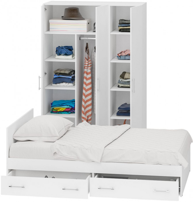 Спальня Стандарт 1-1200Я, белый