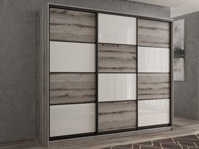 Шкаф-купе Кааппи 14 Эвок Окаменелый 260х45х230 см