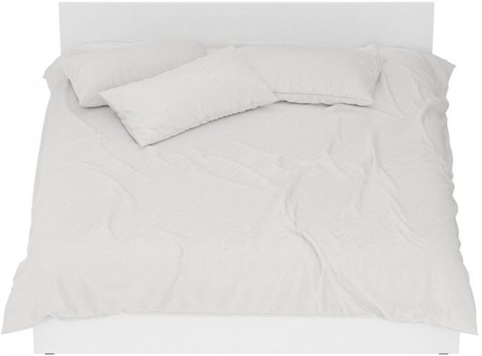 Стандарт Кровать с ящиками 1800, цвет белый, ШхГхВ 183,5х203,5х70 см., сп.м. 1800х2000 мм., без матраса, основание есть