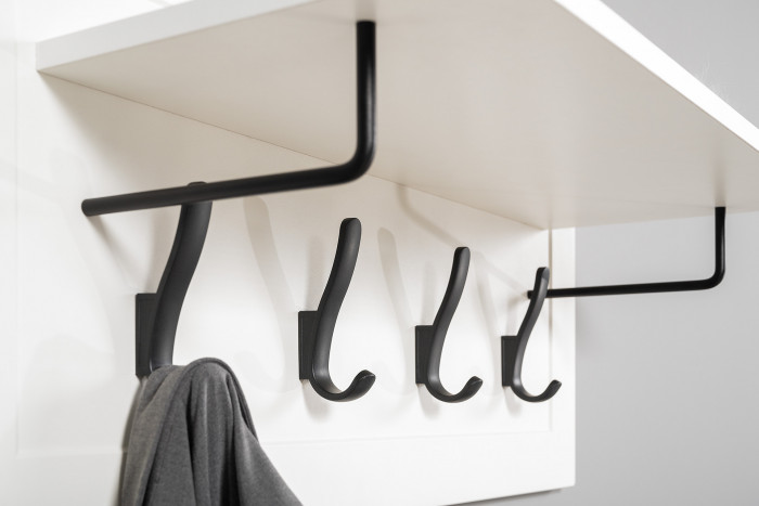 Остин Прихожая 41, белый шагрень/дуб крафт золотой