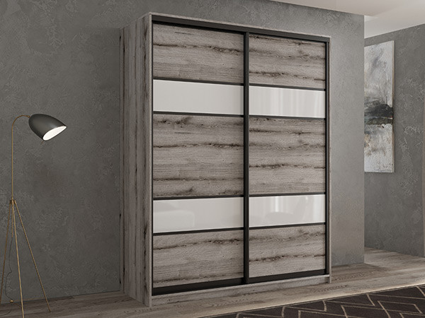 Шкаф-купе Кааппи 8 Эвок Окаменелый 100х45х230 см
