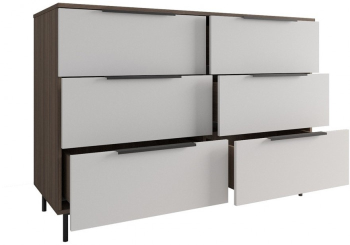 Модульная спальня Роза комп.1, Орех Франклин карамель/Белый софт