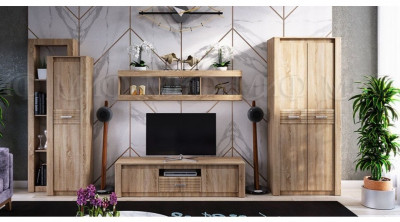 Гостиная Терра Вариант №2 (сонома, дуб сонома) (Дуб Сонома, Дуб Сонома)