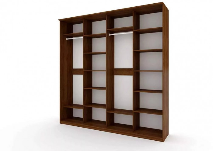 Шкаф купе Модерн 2362х600 4-х дверный 4-х секционный глухой венге