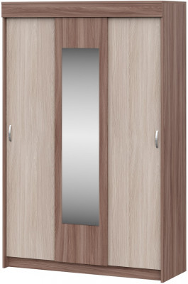 Шкаф-купе Бассо, ясень шимо темный/ясень шимо светлый