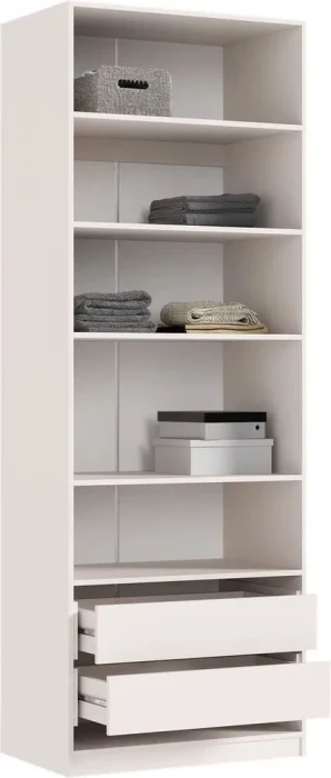 Гардеробная Ларго, вариант №1 (с фасадами), Кашемир