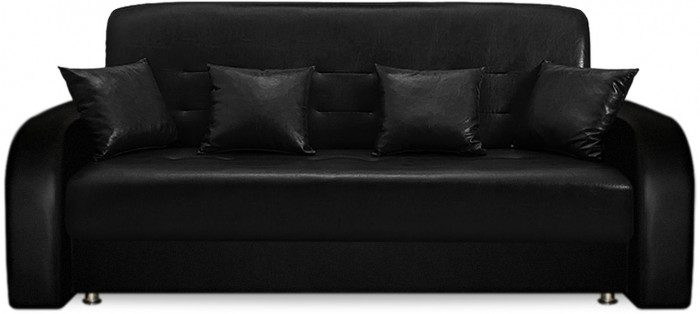 Диван Престиж 160х90 экокожа черная