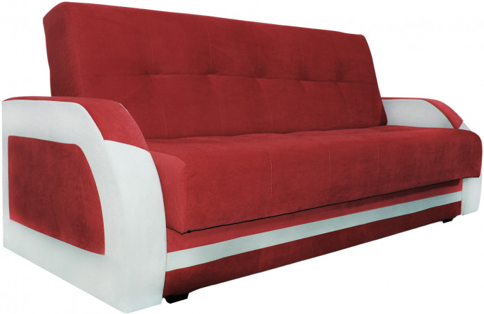 Диван-книжка Феникс, 140х190, велюр красный