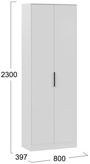 Агата Шкаф комбинированный исп. 2 (Белый)