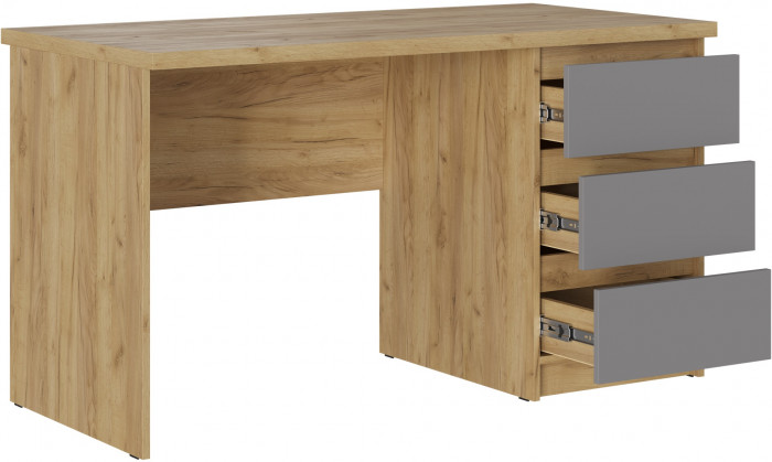 БОСТОН Стол письменный СП-001 ЛДСП, крафт золотой/серый шифер