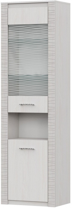 Гамма 20 Пенал со стеклом Серия №4 Ясень анкор  светлый / Сандал светлый