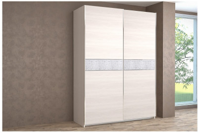 Шкаф-купе Иннэс-5 1400 Ф3/Ф3, Бодега белая