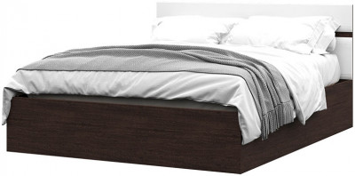 Вегас Кровать 1,6 (1652*900*2032) венге/белый глянец