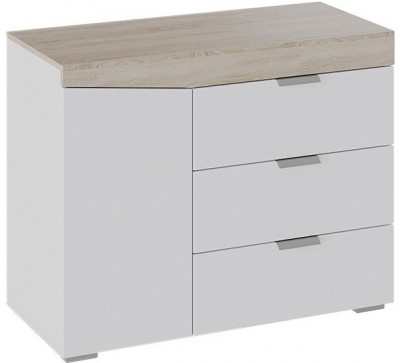 Комод тип 1 (Дуб Сонома/Белый Ясень)
