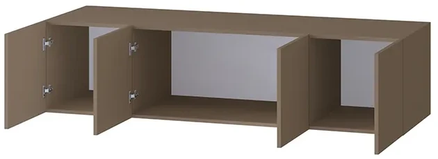 Шкаф Бастион 1600 с антресолью, Молочный шоколад