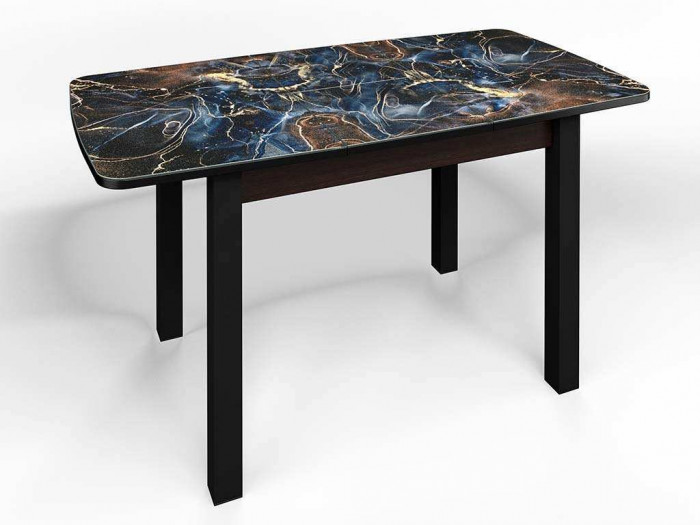 Стол СМ-5 Флорида ноги окрас квадратный венге/черный