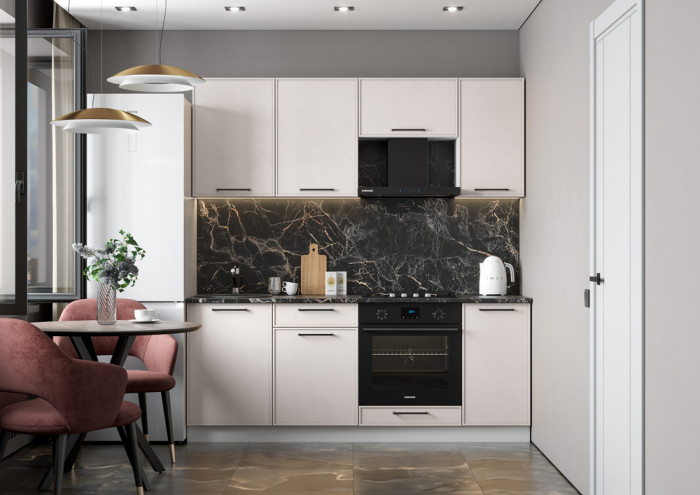 кухня Либерти 2,0м белый/белый арт