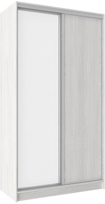 Шкаф-купе двухдверный с зеркалом 1200 Домашний Ясень Анкор светлый