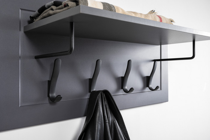 Остин Прихожая 44, серый графит/дуб крафт золотой