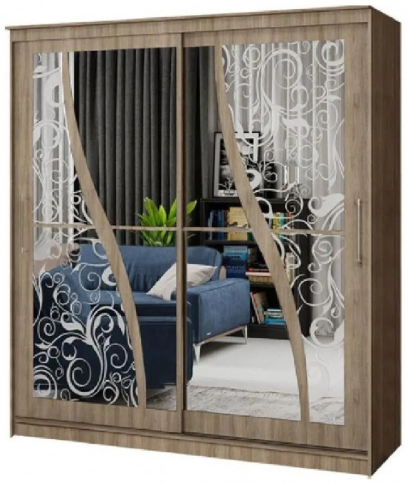 Шкаф-купе Элегант 2 1700 (Дуб Сонома)