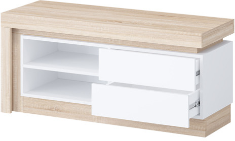 Астра Тумба ТВ, Белый глянец/Сонома (подсветка)