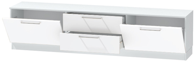 Тумба-4 под ТВ напольная "Иннэс-7", Белый