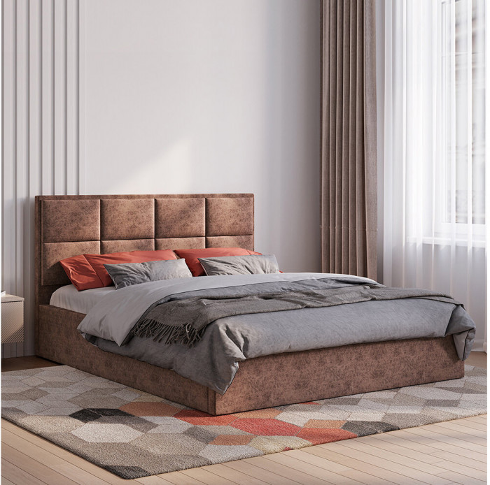 Кровать 160х200 с реечным настилом Линда КР-16, Мустанг