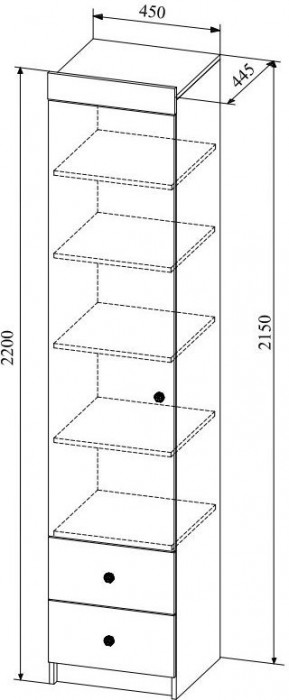 Модульная детская KI-KI композиция 1, Белый/Белое дерево