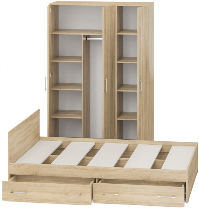 Спальня Стандарт 1-1400Я, дуб сонома