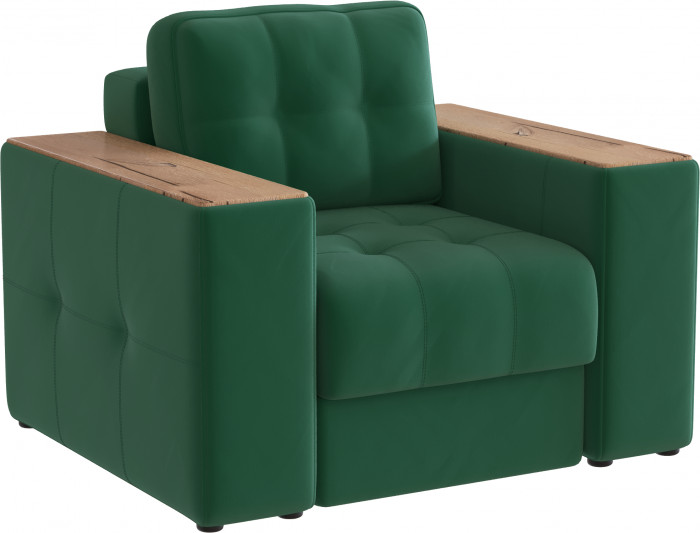 Кресло Нави, Изумруд/Дуб канадский МДФ