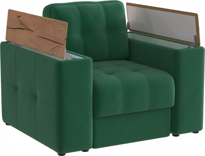 Кресло Нави, Изумруд/Дуб канадский МДФ