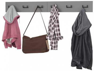 Октава 15.14.02 Вешалка + 15.14.02 Вешалка, серый графит