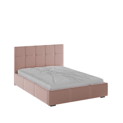 Рио Кровать интерьерная 140 пыльная роза квадрат, ПМ