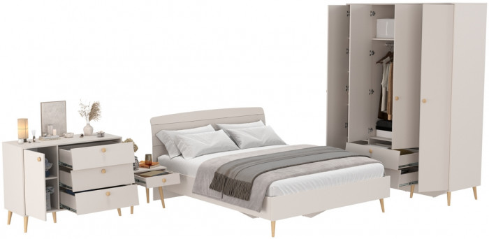 Афина Спальня 30-1600, кашемир серый