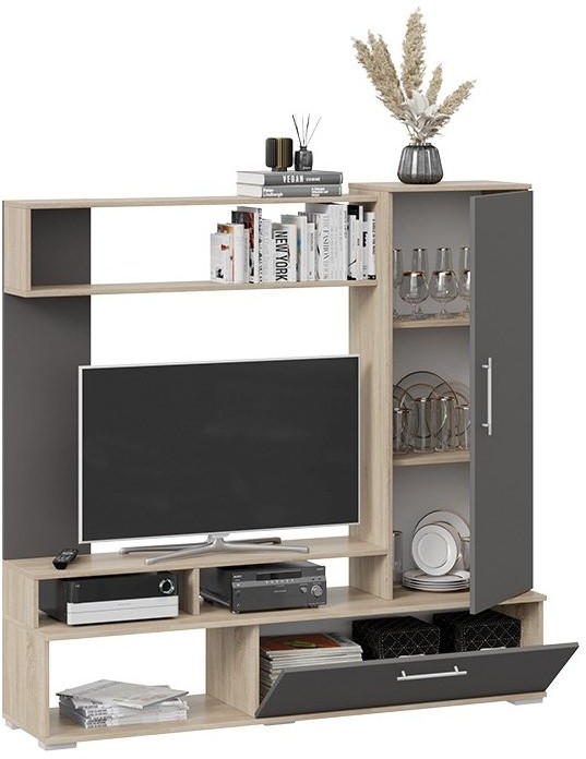 Набор мебели для общей комнаты Сиена (Дуб Сонома/Белый ясень)