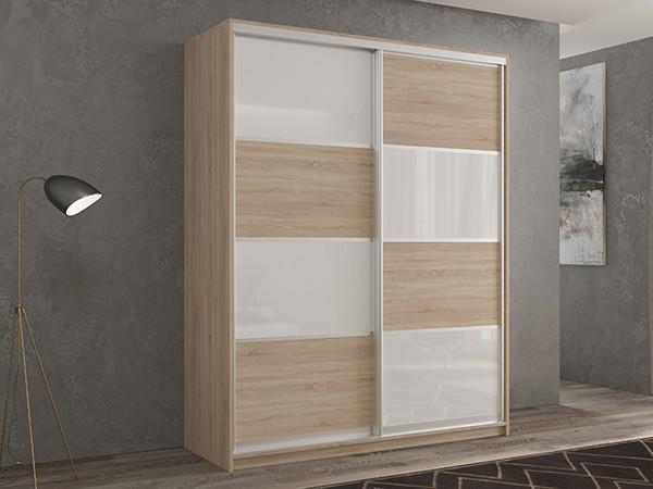 Шкаф-купе Кааппи 14 Сонома Светлый 120х60х230 см