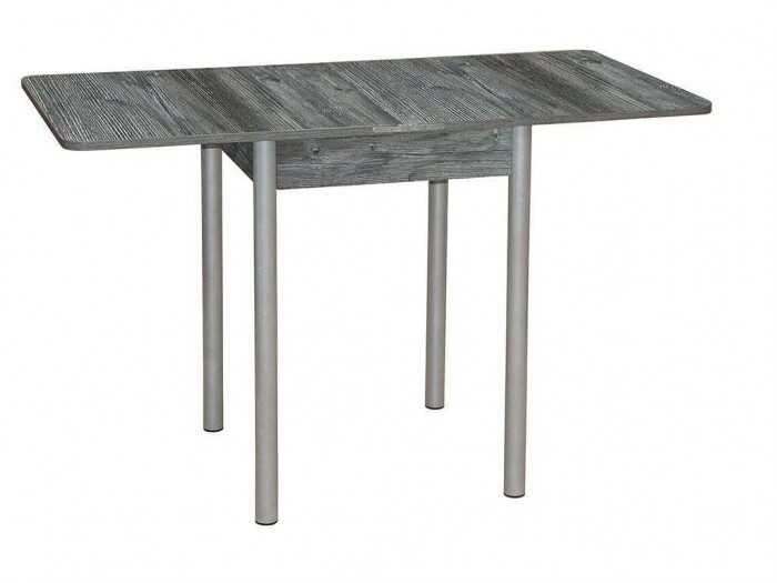 Эко 60х60 стол обеденный раскладной / пасадена/металлик