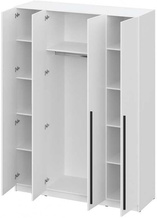 Шкаф распашной Берген ШК-1600, Серый графит