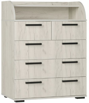 Комод "Стандарт №1" НЕВ (800х1020х460) дуб крафт белый