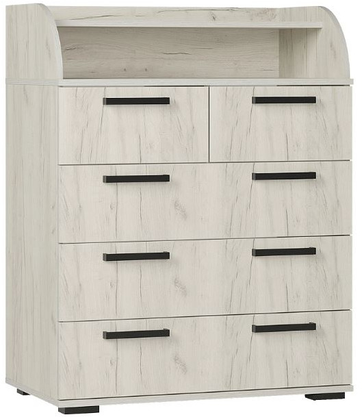 Комод "Стандарт №1" НЕВ (800х1020х460) дуб крафт белый