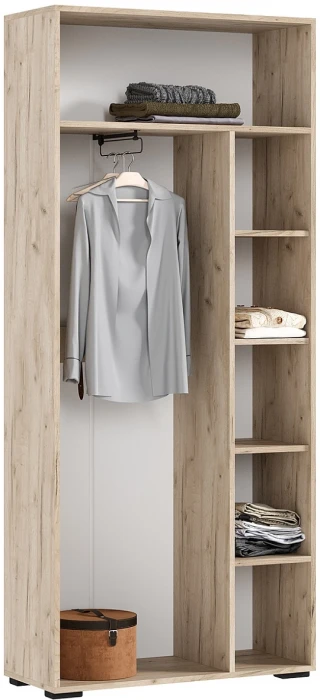 Роджина Шкаф 2-х створчатый, Крафт серый/Кашемир