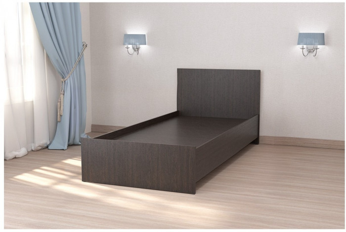 Кровать арт.032, низкий щиток, 90 (Бетон светлый)