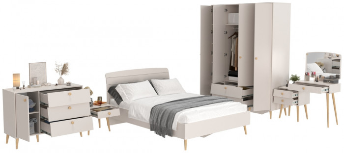 Афина Спальня 31-1400, кашемир серый