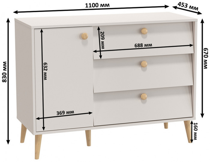 Афина Спальня 31-1400, кашемир серый